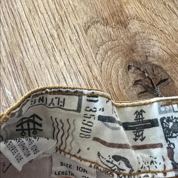 80s E.P.D COTLER Mustard Brown Pleated Pants Size 10R - Picture 7 of 9